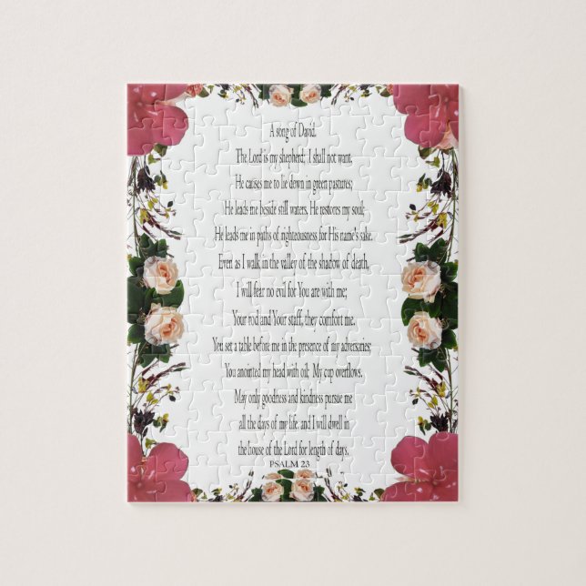 Quebra-cabeça Salm 23, Frame Flor 110 peças - Desafio (Vertical)