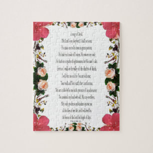 Quebra-cabeça Salm 23, Quadro de Flor 110 peças - Desafio 