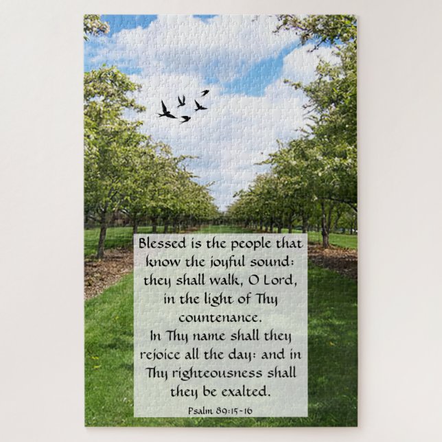 Quebra-cabeça Salmo 89:15-16 (Vertical)