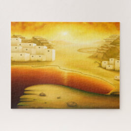 Quebra-cabeça "Salvação" - Médio Oriente, Pintura Sunset Orient