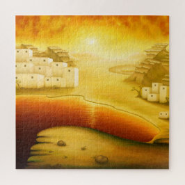 Quebra-cabeça "Salvação" - Médio Oriente, Pintura Sunset Orient