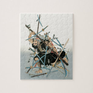 Quebra-cabeça Samurai Warrior Oriental Art 3°