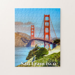 Quebra-cabeça San Francisco, Ponte Ouro Portão, Poster de viagen