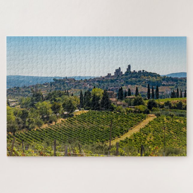 Quebra-cabeça San Gimignano skyline, Toscana, Itália (Horizontal)