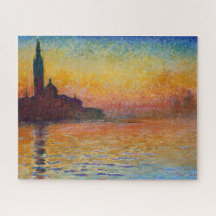 San Giorgio Maggiore em Dusk (por Claude Monet)
