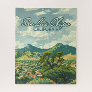Quebra-cabeça San Luis Obispo SLO Retro Costa Central da Califór