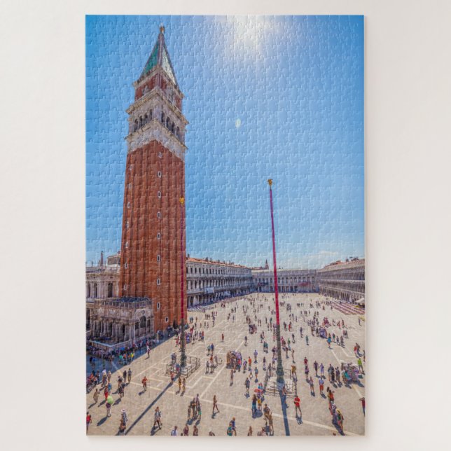 Quebra-cabeça San Marco, torre de sino, Veneza, Itália (Vertical)