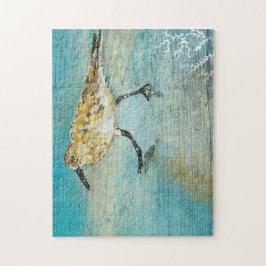 Quebra-cabeça Sandpiper Coastal Bird Beach Ocean