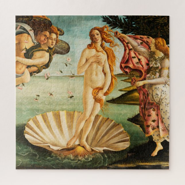 Quebra-cabeça Sandro Botticelli O Nascimento de Vênus Belas Arte (Vertical)