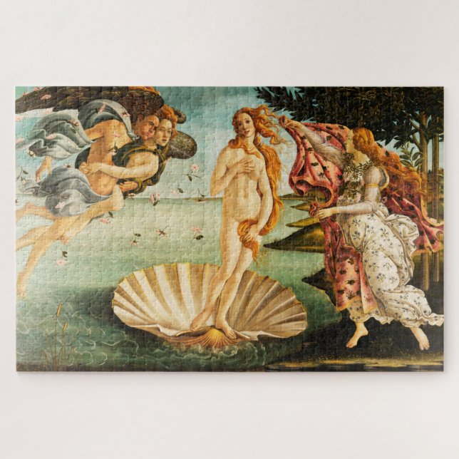 Quebra-cabeça Sandro Botticelli O Nascimento de Vênus Belas Arte (Horizontal)