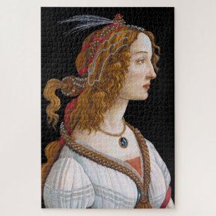 Quebra-cabeça Sandro Botticelli - Retrato de Simonetta Vespucci