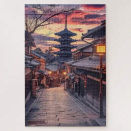 Quebra-cabeça Sannenzaka Path Kyoto Japão, Viagem 1000 Peça