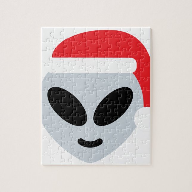 Quebra-cabeça santa claus alienígena emoji (Vertical)