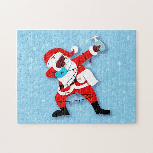Quebra-cabeça Santa Claus Dabbing (Horizontal)
