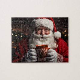 Quebra-cabeça Santa Claus Feliz Natal (110 Peças)