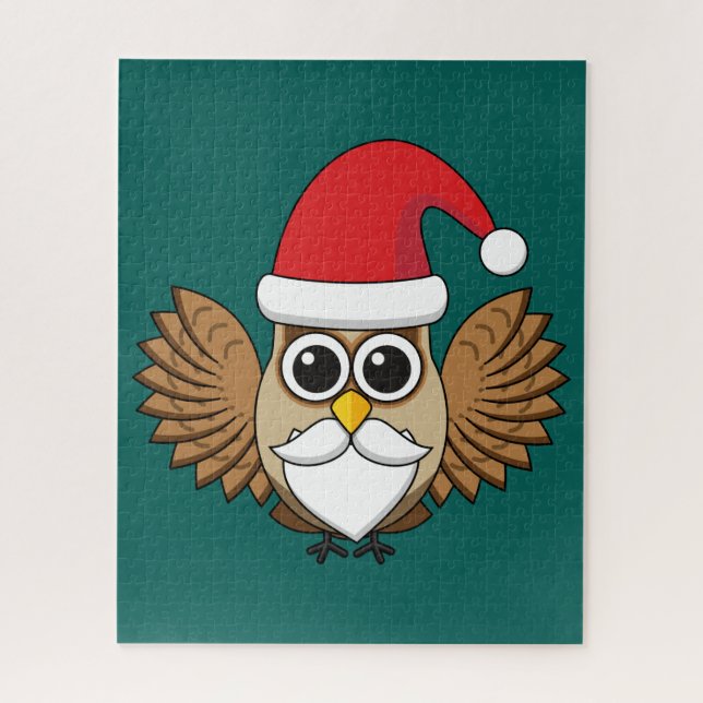 Quebra-cabeça Santa Claus Owl (Vertical)
