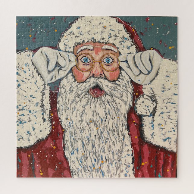 Quebra-cabeça Santa Claus Surprised (Vertical)