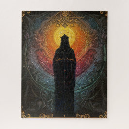 Quebra-cabeça Santa Desconhecida Elétrica e Misteriosa Figura