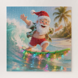 Quebra-cabeça Santa's Summer Surf Adventure Jigsaw Puzzle