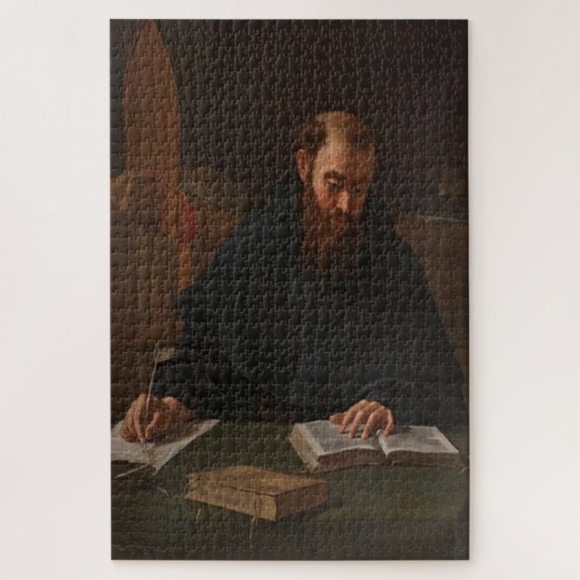 Quebra-cabeça Santo Augustine (1600) por Caravaggio (Vertical)