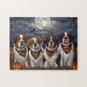 Quebra-cabeça Santo Bernard Halloween Spooky
