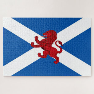 Quebra-cabeça Santo da Escócia, bandeira de Andrew/Leão Rampan