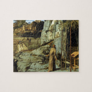 Quebra-cabeça Santo Francis no deserto por Giovanni Bellini