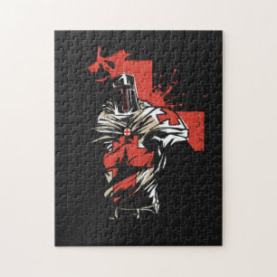 Quebra-cabeça Santo George Christian Crusader Cruz Vermelha