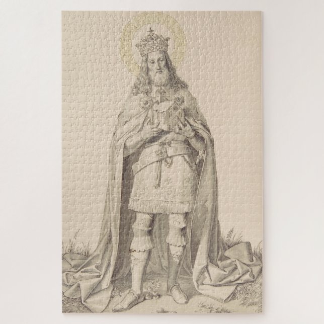 Quebra-cabeça Santo Henrique II, o Imperador Romano-Germânico (Vertical)