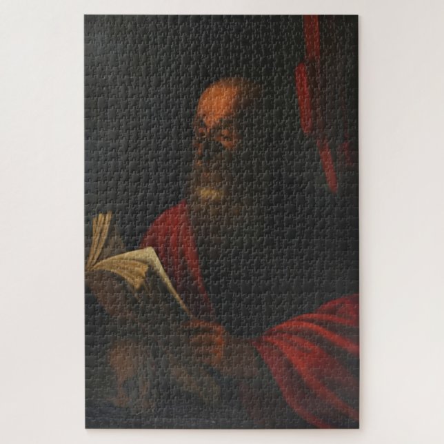 Quebra-cabeça Santo Jerome Reading - Caravaggio (Vertical)