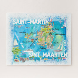 Quebra-cabeça Santo-Martin Sint Maarten Antilles