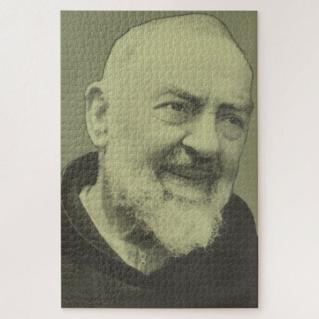 Quebra-cabeça Santo Padre Pio de Pietrelcina O Padre Seráfico (Vertical)