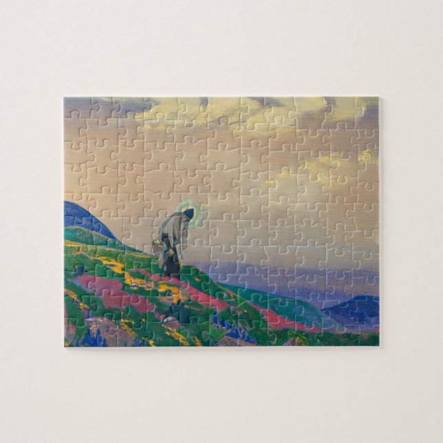 Quebra-cabeça Santo Panteleimon do Healer por Nicholas Roerich (Horizontal)