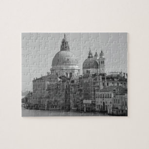 Quebra-cabeça Santo preto branco marco venice canal Viagem