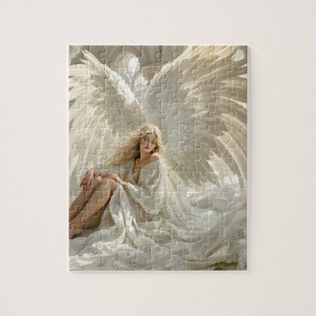 Quebra-cabeça Santuário das Asas - Anjo nas Paredes da Luz (Vertical)