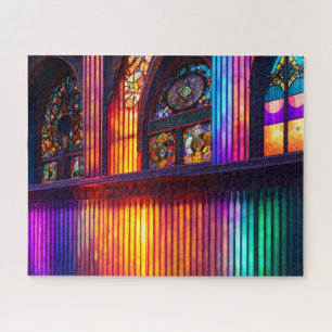 Quebra-cabeça Santuário   Rainbow Church Interior