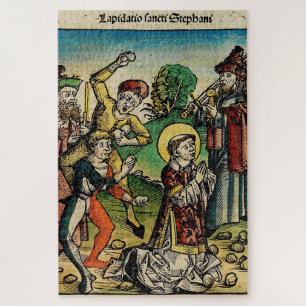 Quebra-cabeça São Estêvão o Protomártir Iconografia de Arte Fina