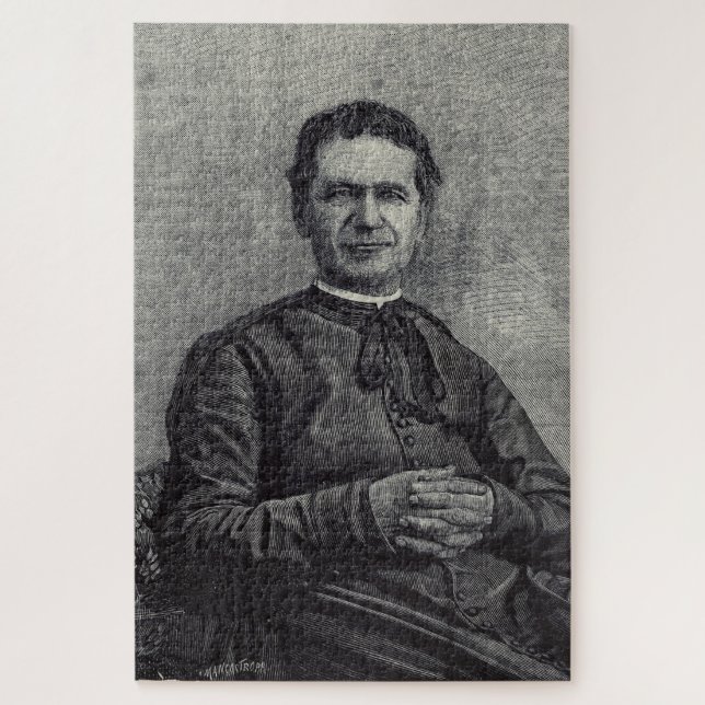 Quebra-cabeça São João Bosco Padroeiro da Juventude Arte Católic (Vertical)