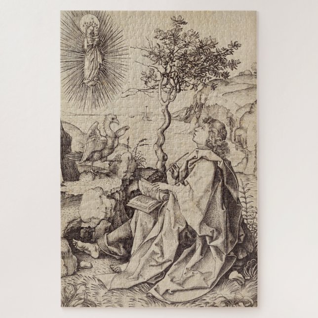 Quebra-cabeça São João Evangelista em Patmos (Vertical)