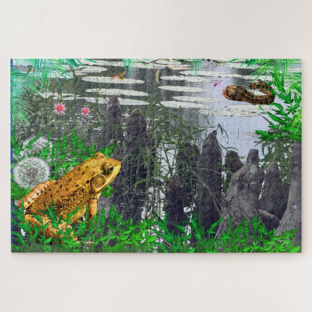 Quebra-cabeça Sapo para suínos (Horizontal)