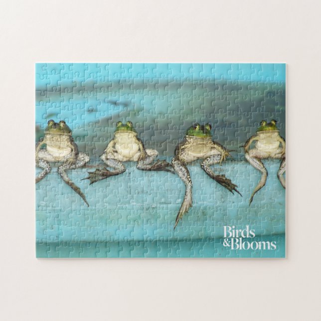 Quebra-cabeça Sapos de assento (Horizontal)