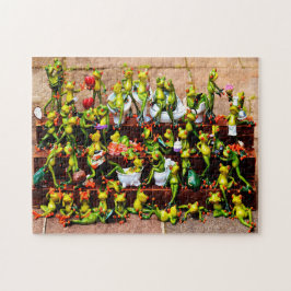 Quebra-cabeça Sapos engraçados