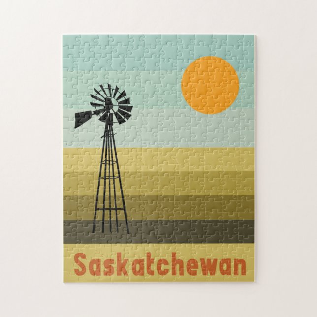 Quebra-cabeça Saskatchewan Canadá (Vertical)