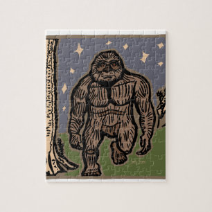 Quebra-cabeça Sasquatch dando uma volta