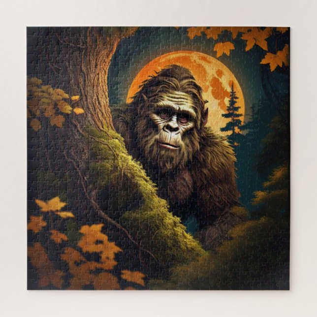 Quebra-cabeça Sasquatch Espiando  (Vertical)