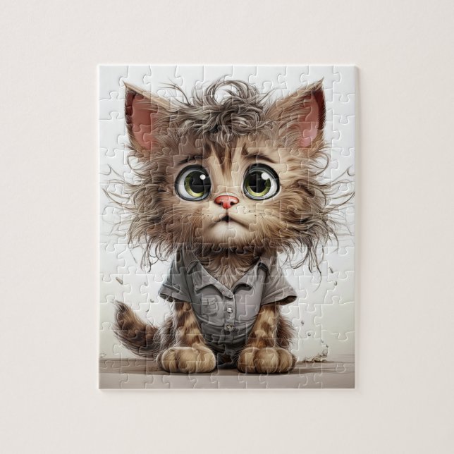 Quebra-cabeça Sassy Cute Kitten (Vertical)