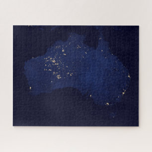 Quebra-cabeça Satélite As Luzes Noturnas Da Austrália.