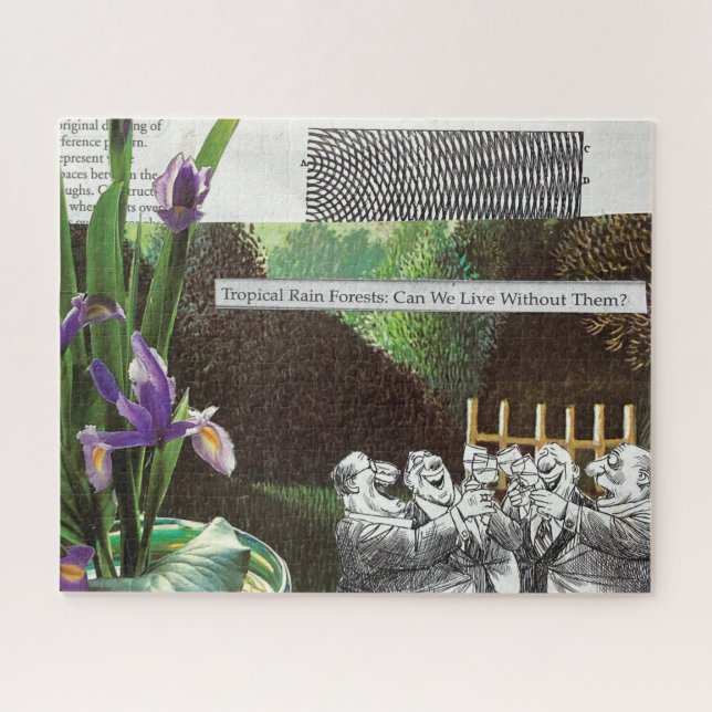 Quebra-cabeça Sátira Engraçado da Piada Política Florestal sobre (Horizontal)