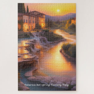 Quebra-cabeça Saturnia Hot Primaveras Toscana Itália Pintura