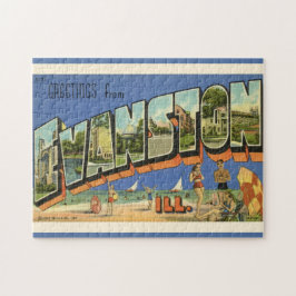 Quebra-cabeça Saudação de Evanston ILL 11x14